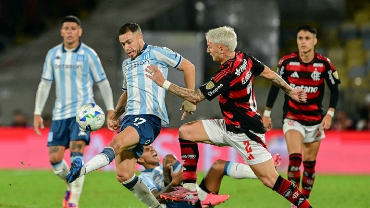 Racing perdió con Flamengo en el Maracaná por la ida de las semifinales de la Libertadores